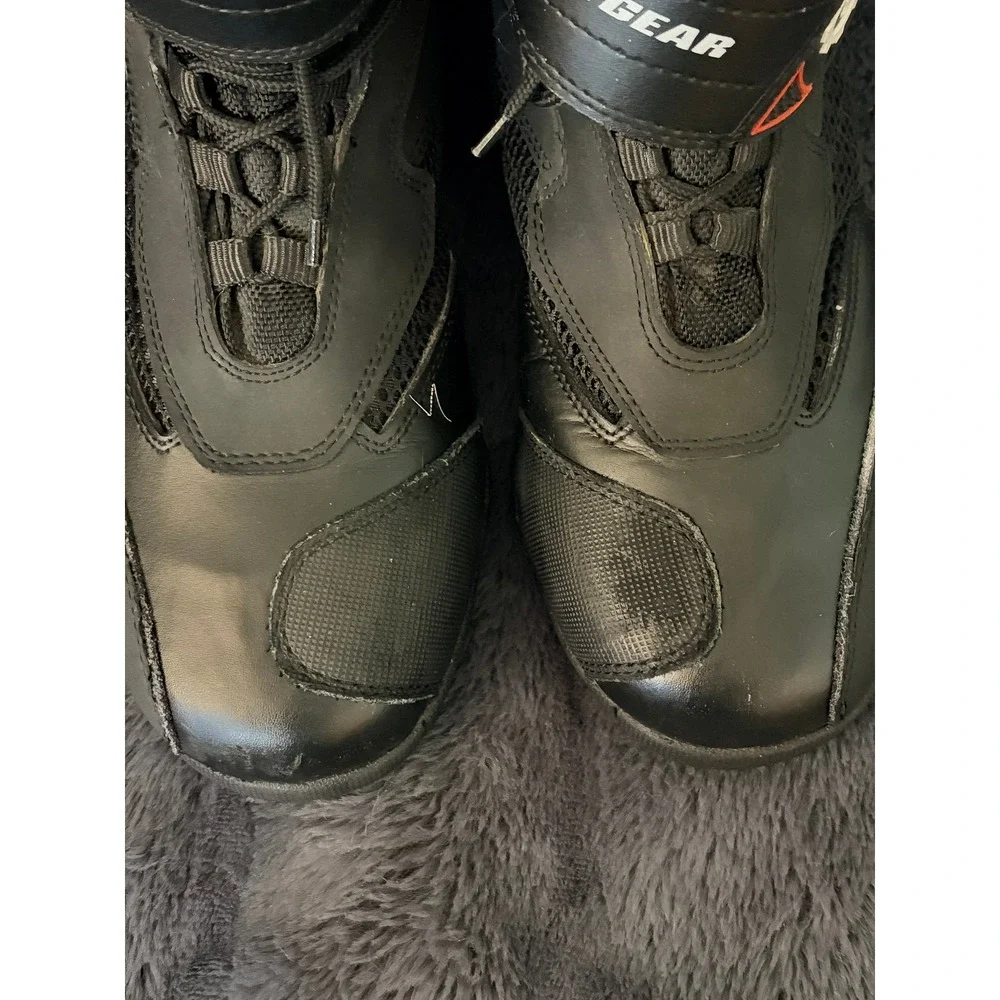 Firstgear Motorcycle Riding Boots Size 10 Black Biker Sport Touring Tactical